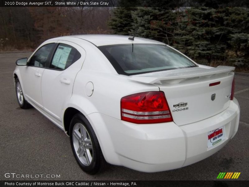Stone White / Dark Slate Gray 2010 Dodge Avenger SXT