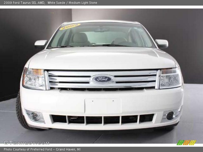 White Suede / Medium Light Stone 2009 Ford Taurus SEL AWD