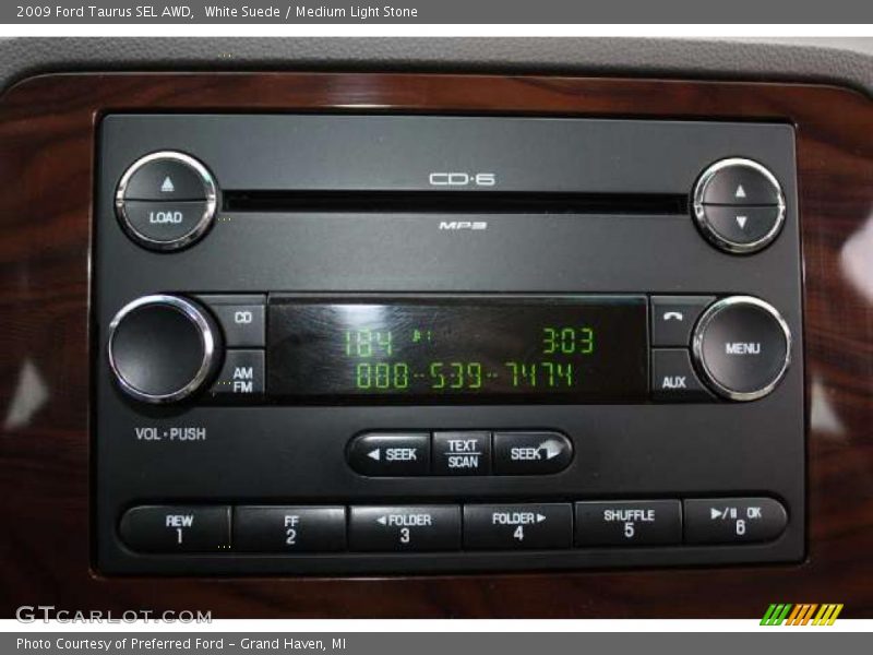 White Suede / Medium Light Stone 2009 Ford Taurus SEL AWD
