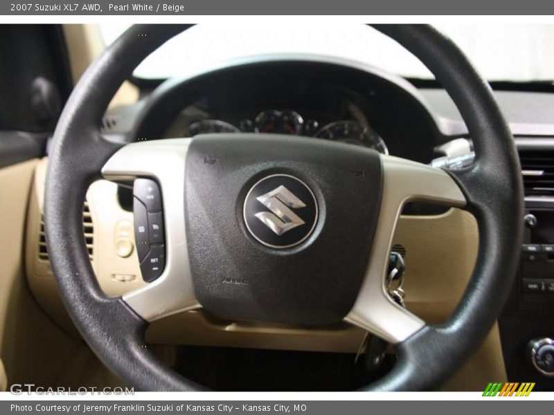 Pearl White / Beige 2007 Suzuki XL7 AWD