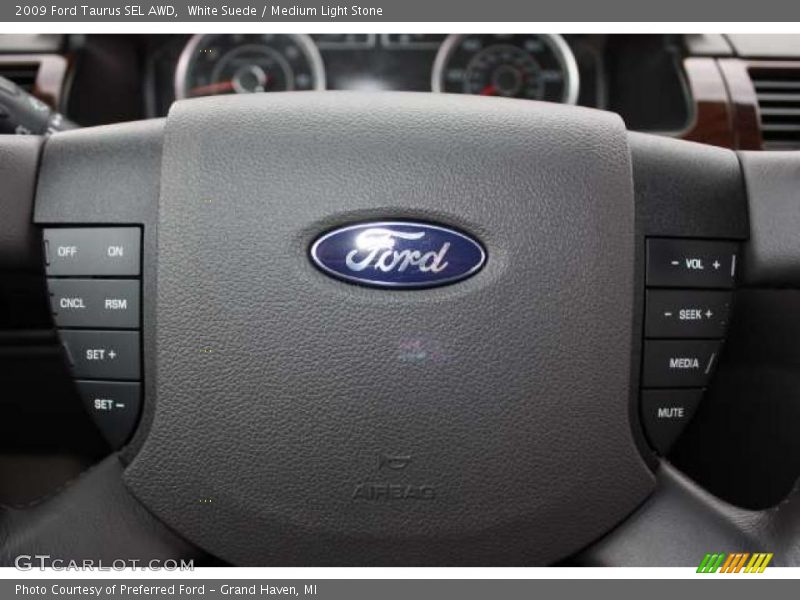 White Suede / Medium Light Stone 2009 Ford Taurus SEL AWD