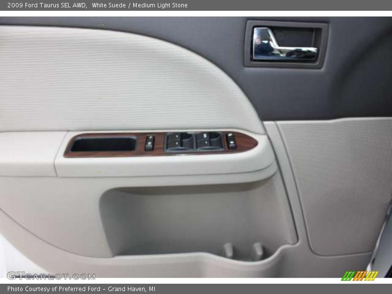 White Suede / Medium Light Stone 2009 Ford Taurus SEL AWD