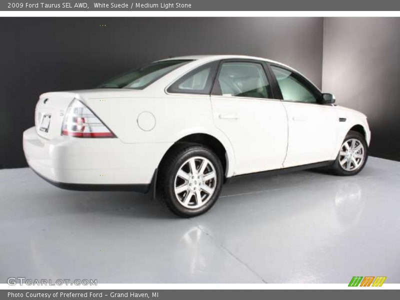 White Suede / Medium Light Stone 2009 Ford Taurus SEL AWD