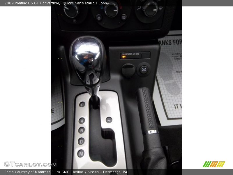  2009 G6 GT Convertible 4 Speed Automatic Shifter