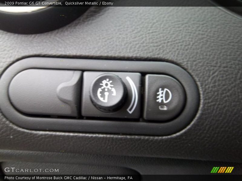 Quicksilver Metallic / Ebony 2009 Pontiac G6 GT Convertible