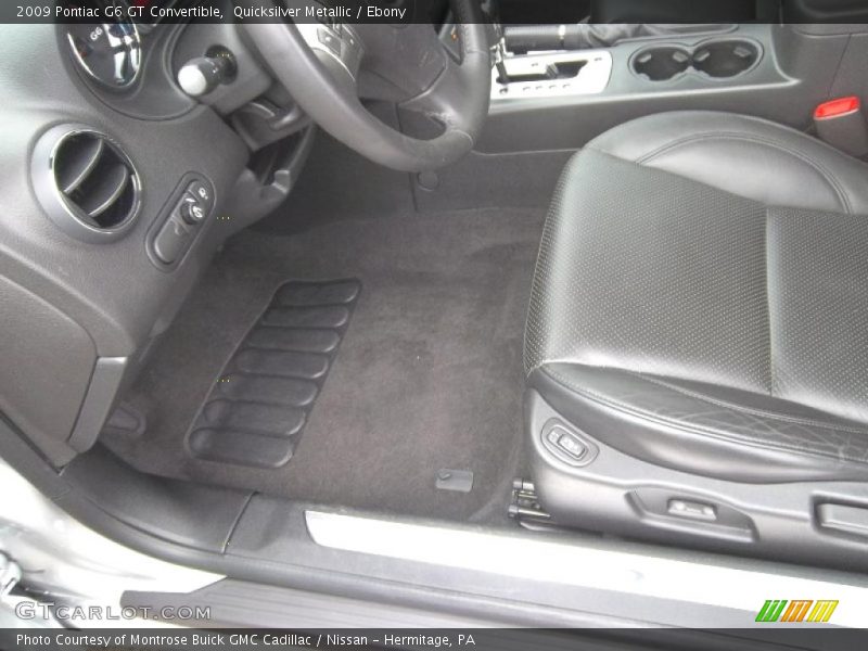 Quicksilver Metallic / Ebony 2009 Pontiac G6 GT Convertible