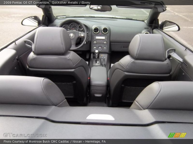  2009 G6 GT Convertible Ebony Interior