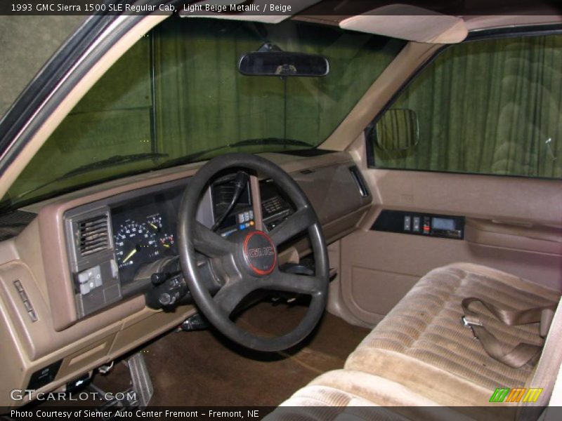 Light Beige Metallic / Beige 1993 GMC Sierra 1500 SLE Regular Cab