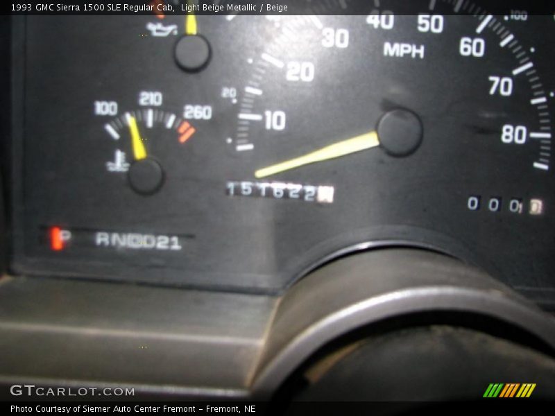 Light Beige Metallic / Beige 1993 GMC Sierra 1500 SLE Regular Cab