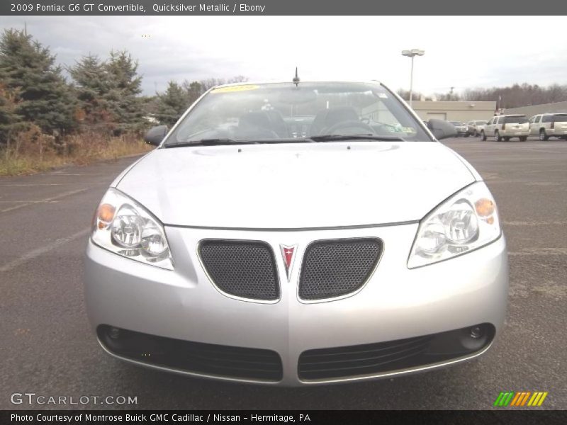 Quicksilver Metallic / Ebony 2009 Pontiac G6 GT Convertible