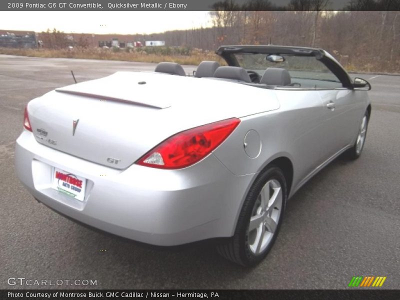 Quicksilver Metallic / Ebony 2009 Pontiac G6 GT Convertible