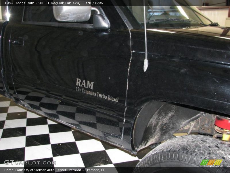 Black / Gray 1994 Dodge Ram 2500 LT Regular Cab 4x4