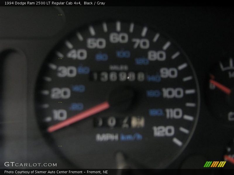 Black / Gray 1994 Dodge Ram 2500 LT Regular Cab 4x4