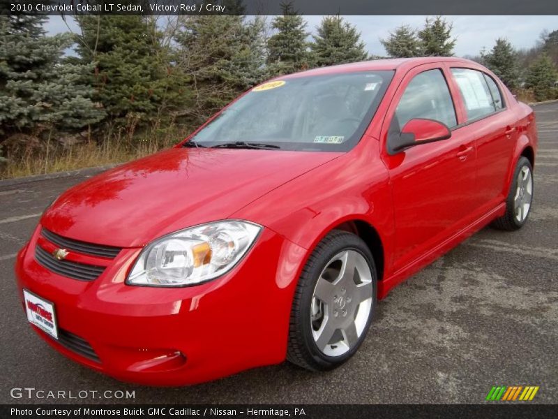 Victory Red / Gray 2010 Chevrolet Cobalt LT Sedan