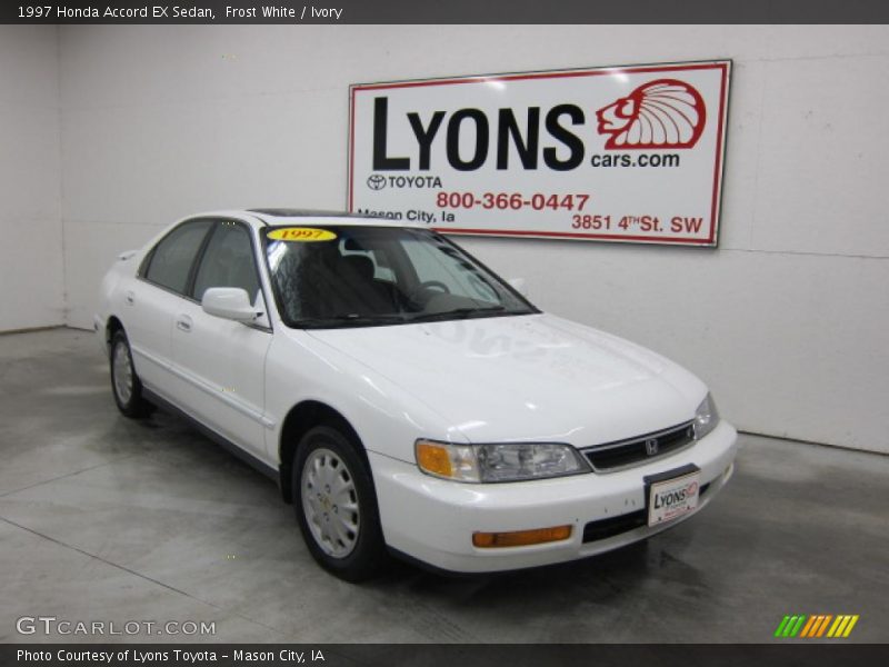 Frost White / Ivory 1997 Honda Accord EX Sedan
