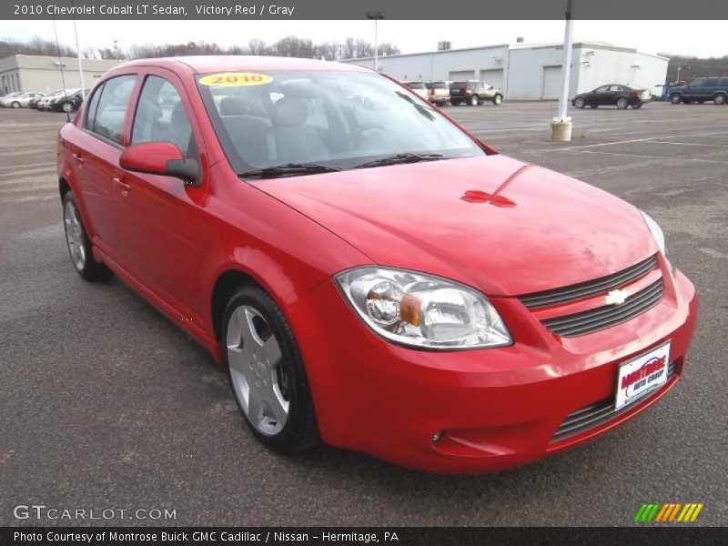 Victory Red / Gray 2010 Chevrolet Cobalt LT Sedan