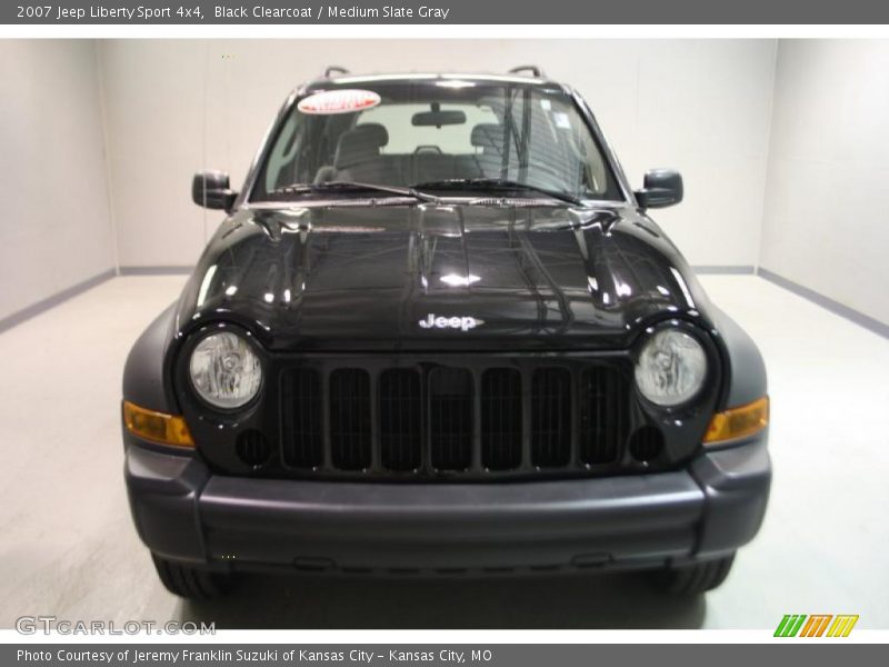 Black Clearcoat / Medium Slate Gray 2007 Jeep Liberty Sport 4x4