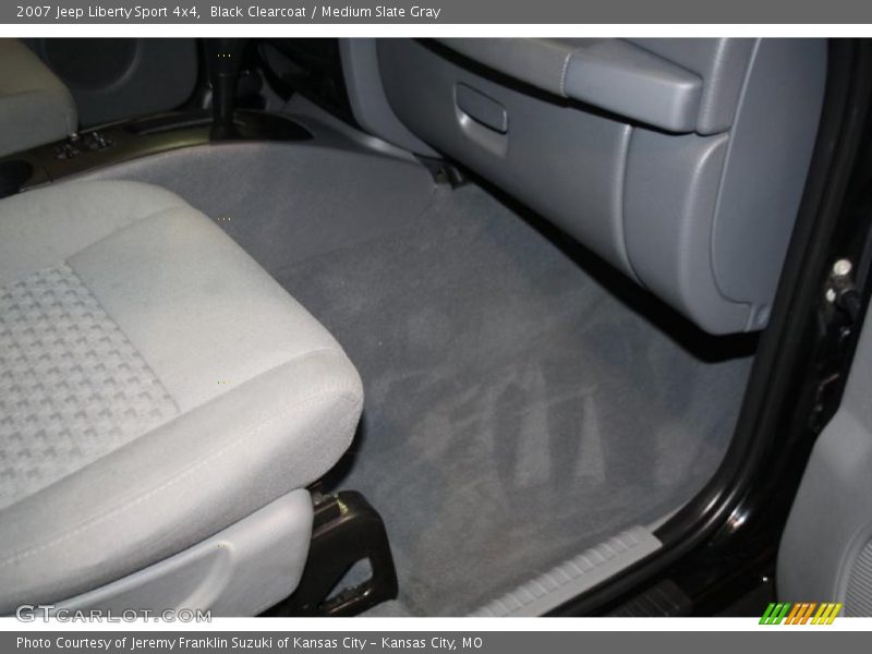 Black Clearcoat / Medium Slate Gray 2007 Jeep Liberty Sport 4x4