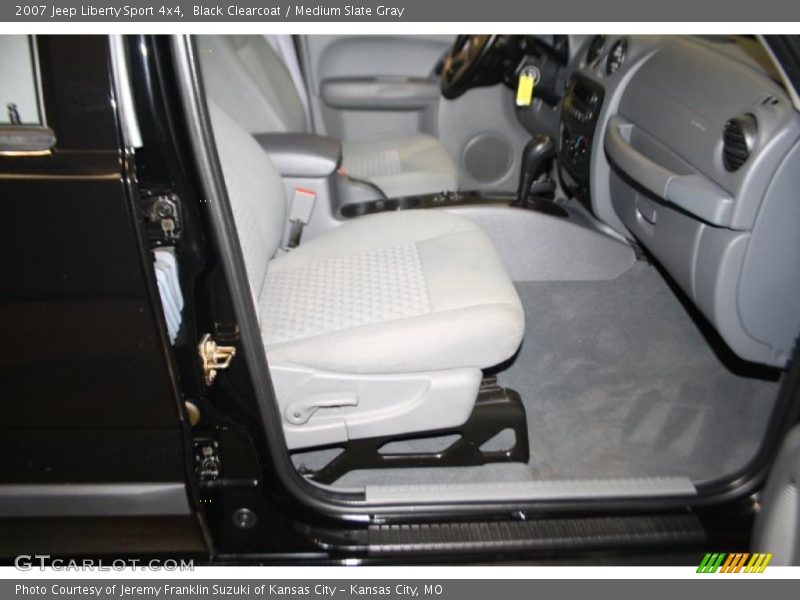 Black Clearcoat / Medium Slate Gray 2007 Jeep Liberty Sport 4x4