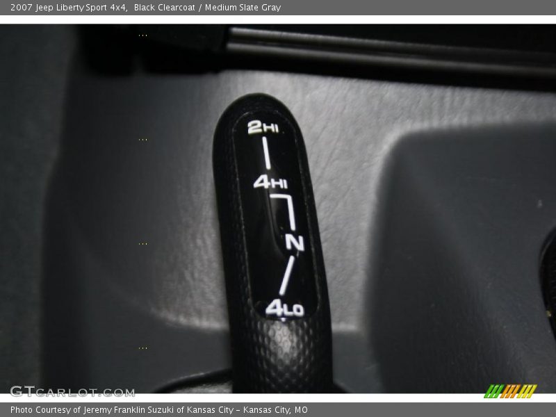 Black Clearcoat / Medium Slate Gray 2007 Jeep Liberty Sport 4x4