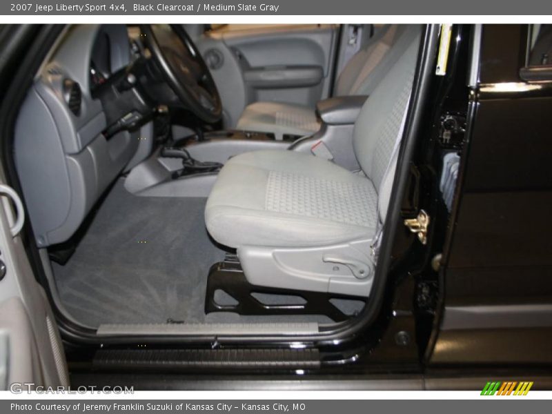 Black Clearcoat / Medium Slate Gray 2007 Jeep Liberty Sport 4x4