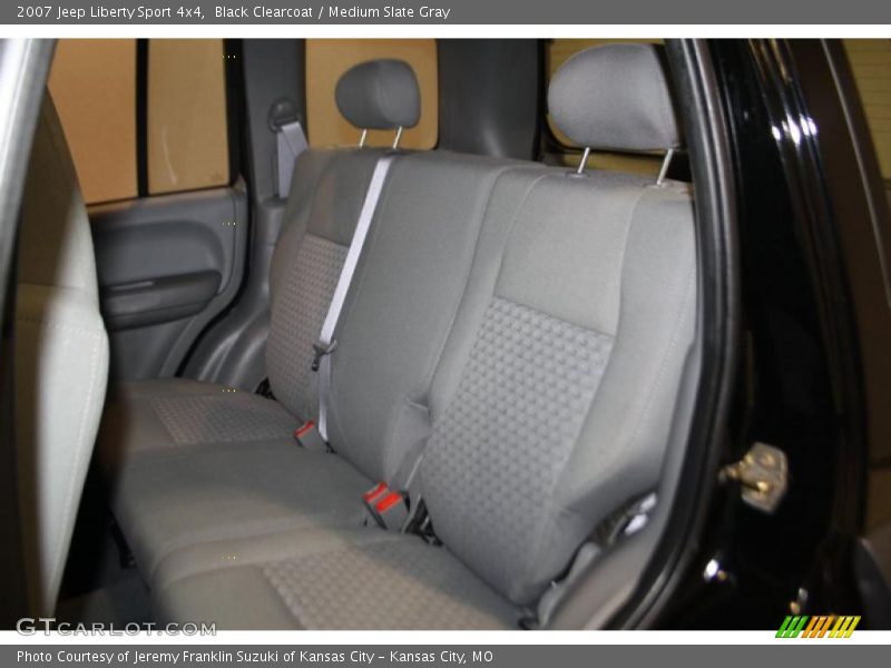 Black Clearcoat / Medium Slate Gray 2007 Jeep Liberty Sport 4x4