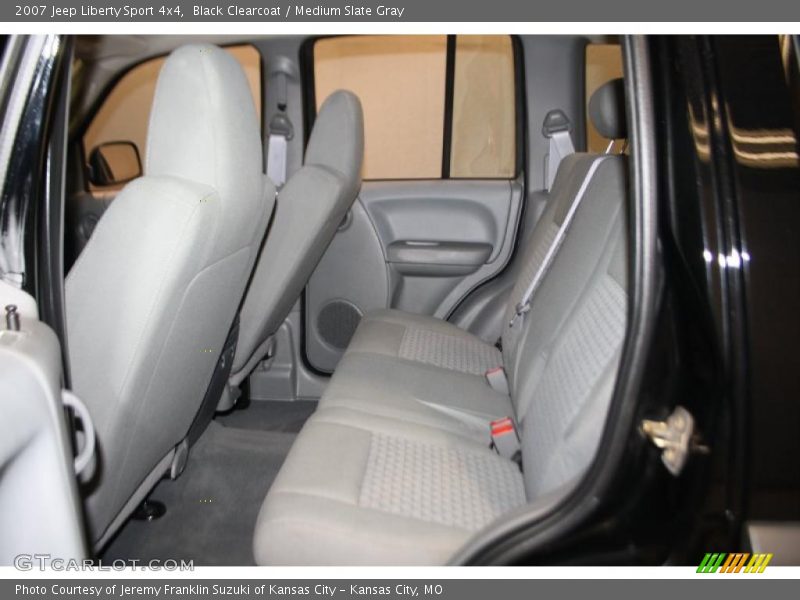 Black Clearcoat / Medium Slate Gray 2007 Jeep Liberty Sport 4x4