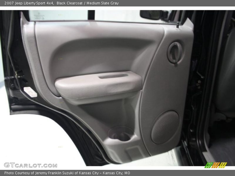Black Clearcoat / Medium Slate Gray 2007 Jeep Liberty Sport 4x4