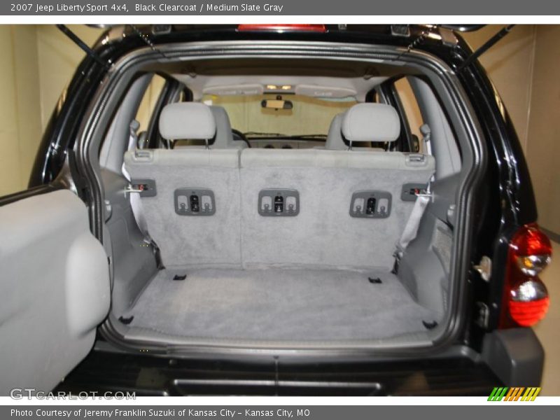 Black Clearcoat / Medium Slate Gray 2007 Jeep Liberty Sport 4x4