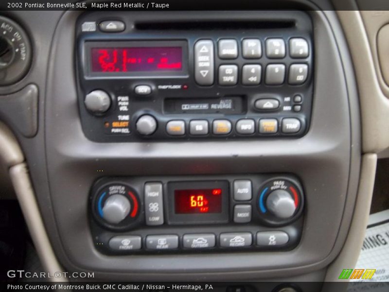 Controls of 2002 Bonneville SLE