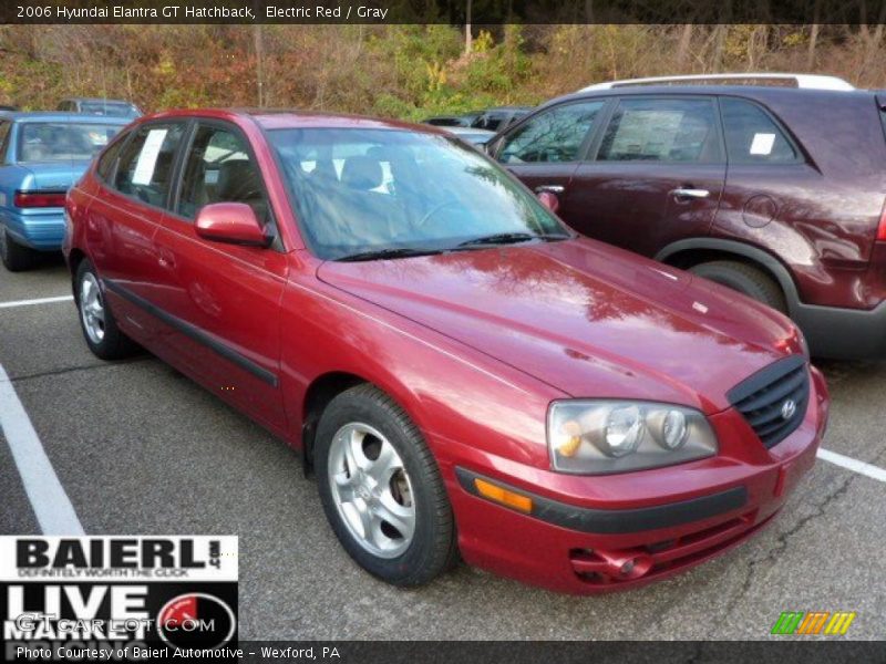 Electric Red / Gray 2006 Hyundai Elantra GT Hatchback