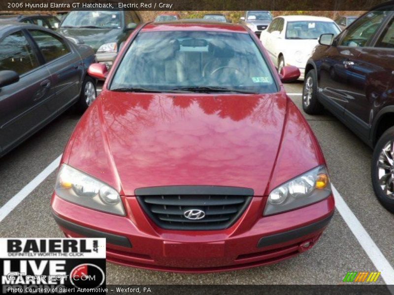 Electric Red / Gray 2006 Hyundai Elantra GT Hatchback