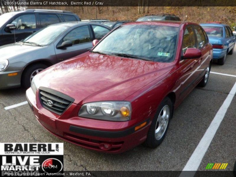 Electric Red / Gray 2006 Hyundai Elantra GT Hatchback