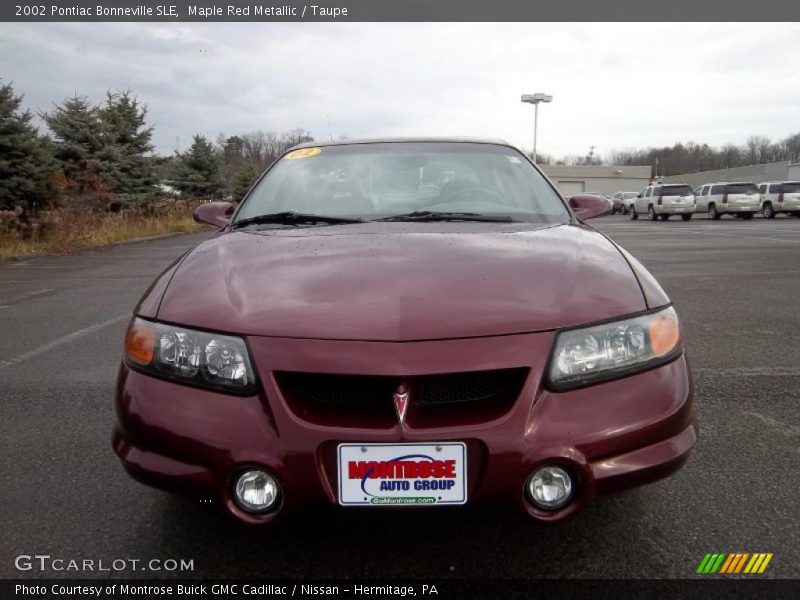 Maple Red Metallic / Taupe 2002 Pontiac Bonneville SLE