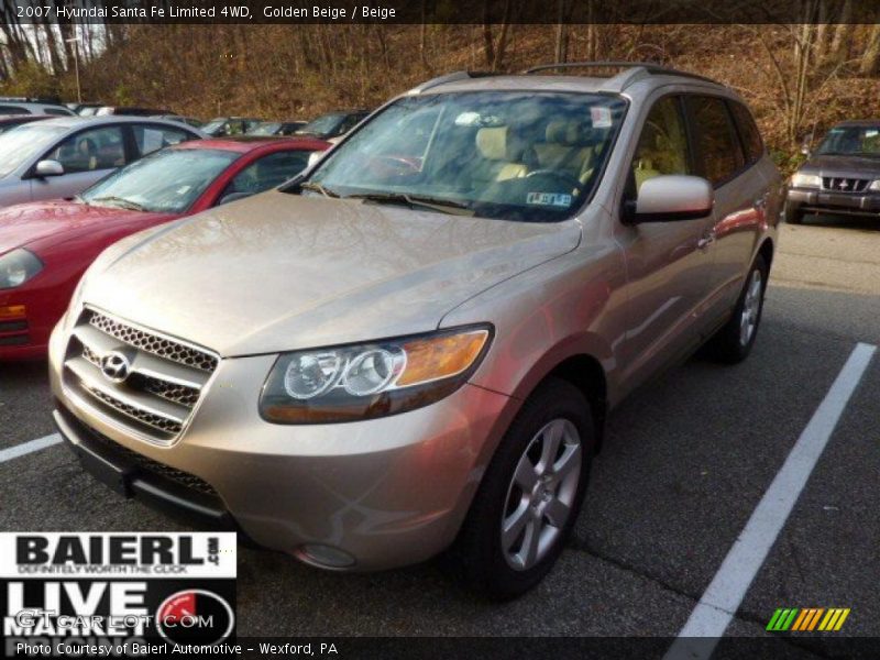 Golden Beige / Beige 2007 Hyundai Santa Fe Limited 4WD