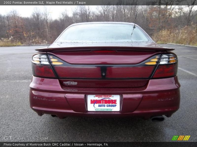 Maple Red Metallic / Taupe 2002 Pontiac Bonneville SLE
