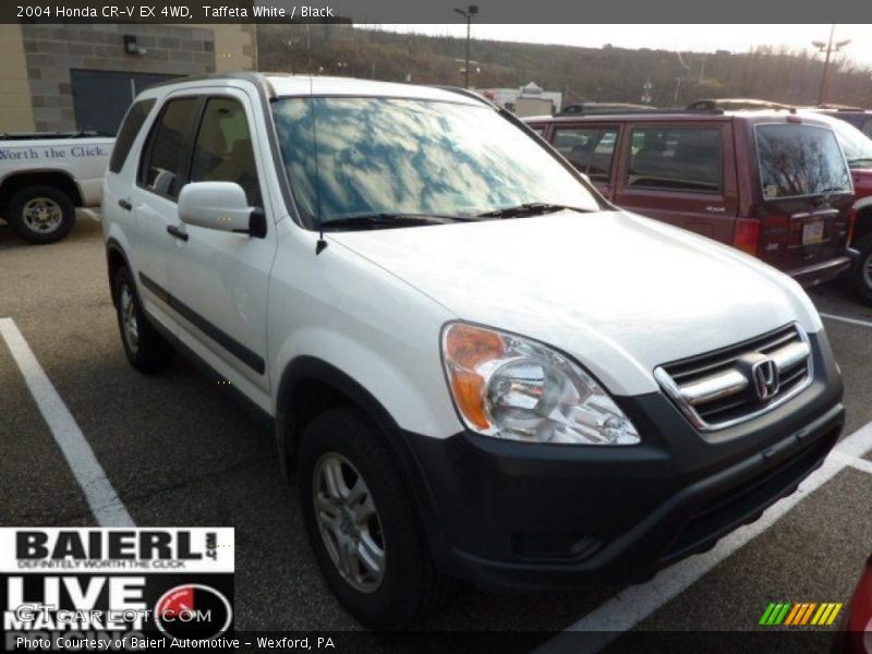 Taffeta White / Black 2004 Honda CR-V EX 4WD