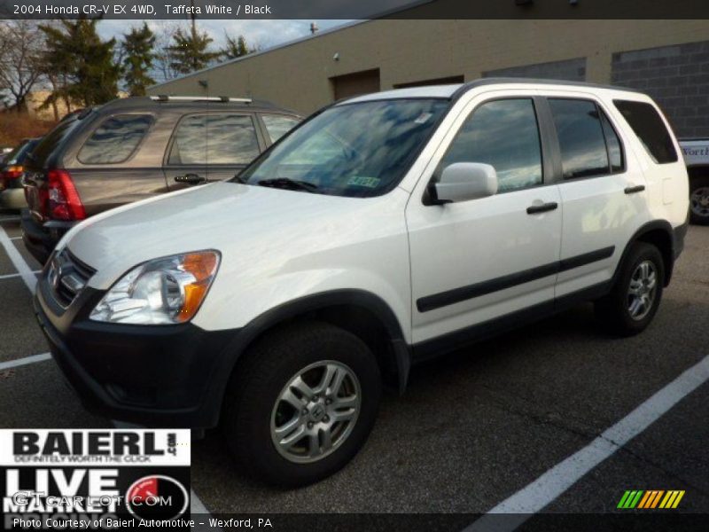 Taffeta White / Black 2004 Honda CR-V EX 4WD