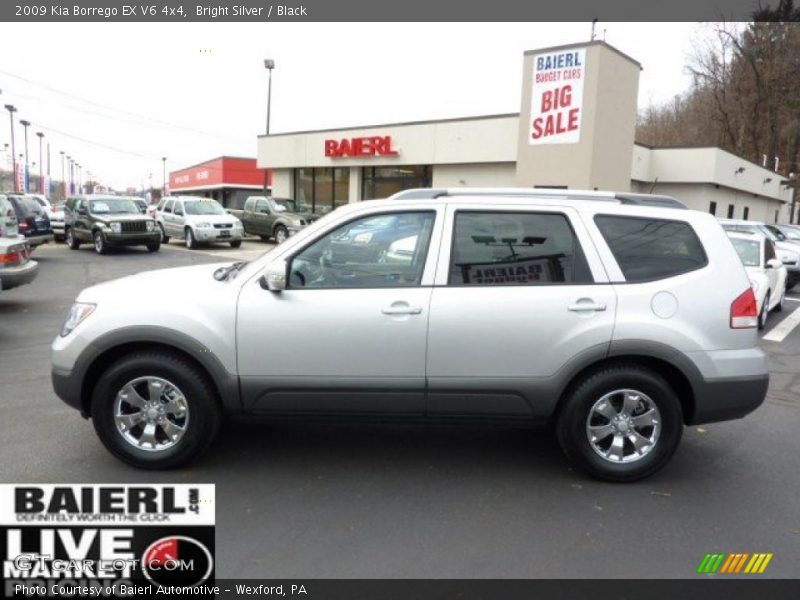 Bright Silver / Black 2009 Kia Borrego EX V6 4x4