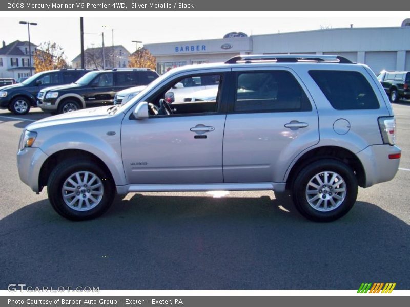 Silver Metallic / Black 2008 Mercury Mariner V6 Premier 4WD