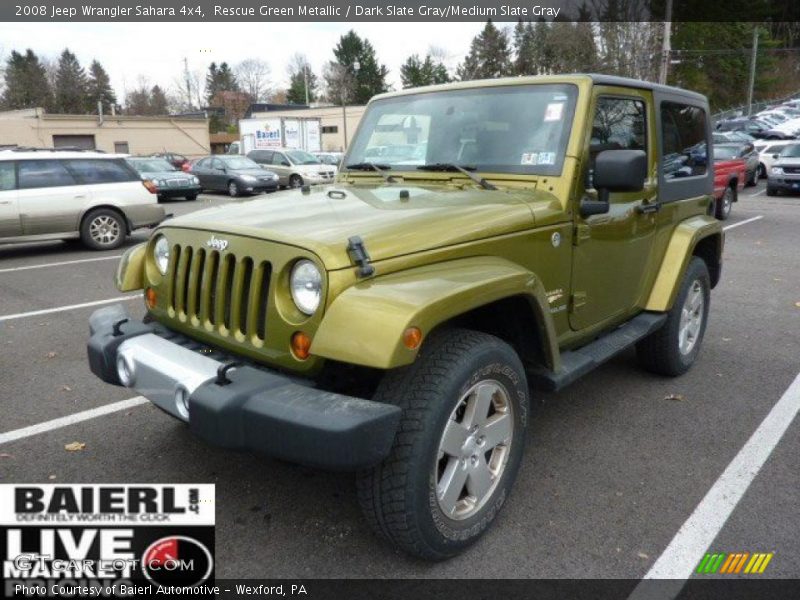 Rescue Green Metallic / Dark Slate Gray/Medium Slate Gray 2008 Jeep Wrangler Sahara 4x4