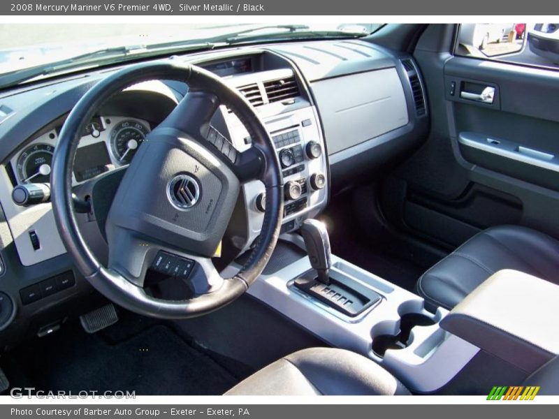 Silver Metallic / Black 2008 Mercury Mariner V6 Premier 4WD