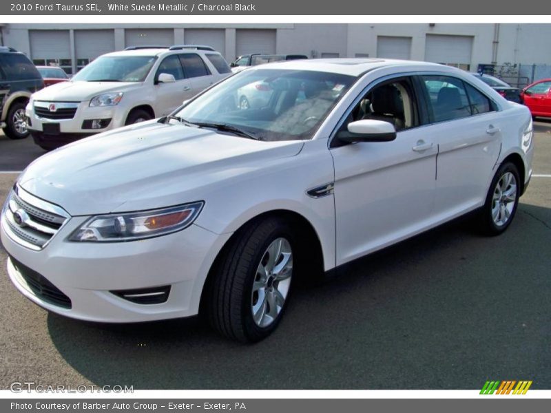 White Suede Metallic / Charcoal Black 2010 Ford Taurus SEL