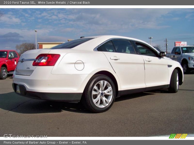 White Suede Metallic / Charcoal Black 2010 Ford Taurus SEL