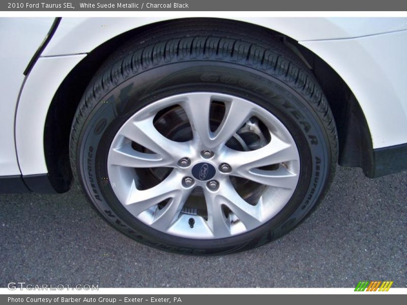 White Suede Metallic / Charcoal Black 2010 Ford Taurus SEL