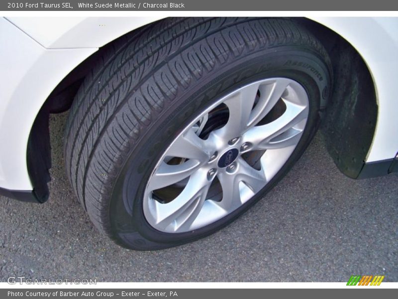 White Suede Metallic / Charcoal Black 2010 Ford Taurus SEL
