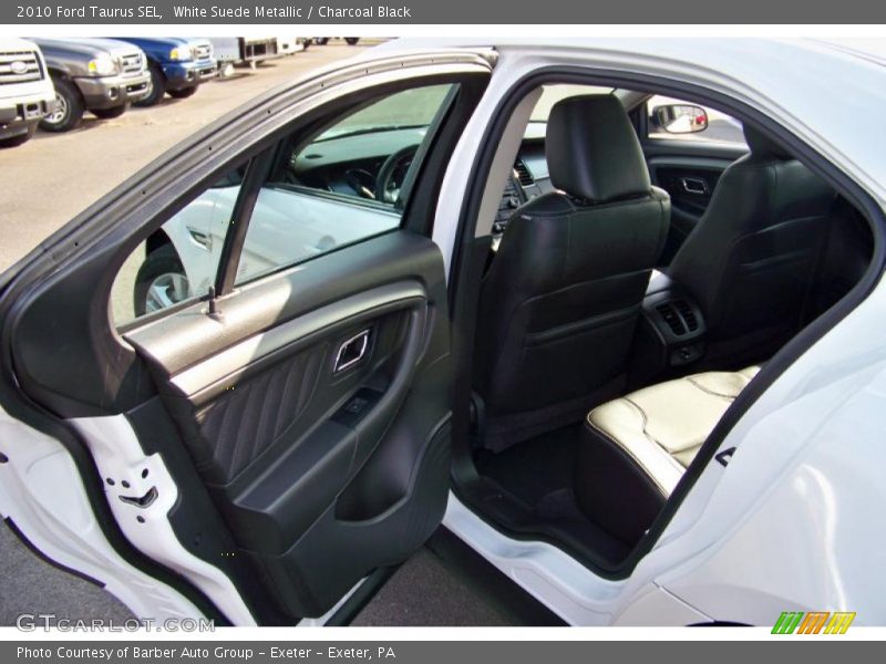 White Suede Metallic / Charcoal Black 2010 Ford Taurus SEL
