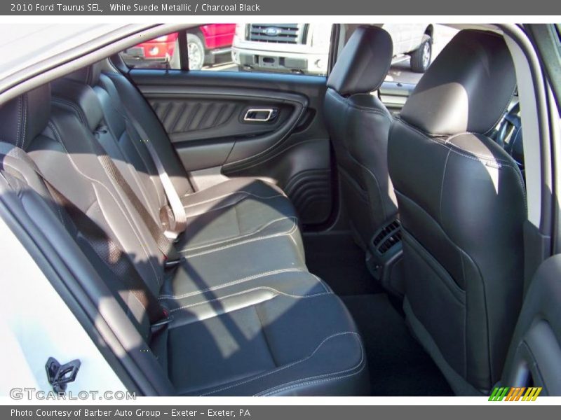 White Suede Metallic / Charcoal Black 2010 Ford Taurus SEL
