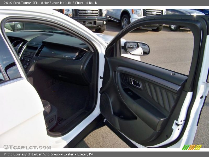 White Suede Metallic / Charcoal Black 2010 Ford Taurus SEL