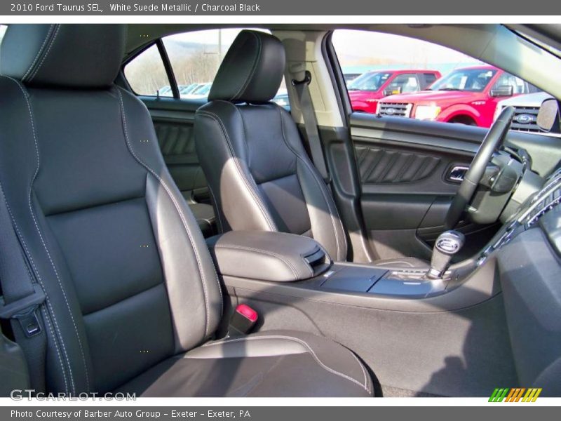 White Suede Metallic / Charcoal Black 2010 Ford Taurus SEL